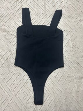 Black Sleeveless Bodysuit